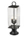 Outdoor Pier Mounted Fixture Z-Lite 592PHMR-553PM-BK Black Sana 2 Light Outdoor Pier Mounted Fixture Z-Lite