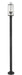 Outdoor Post Mounted Fixture Z-Lite 592PHMR-567P-BK Black Sana 2 Light Outdoor Post Mounted Fixture Z-Lite