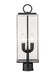 Outdoor Post Mount Fixture Z-Lite 592PHMR-BK Black Sana 2 Light Outdoor Post Mount Fixture Z-Lite