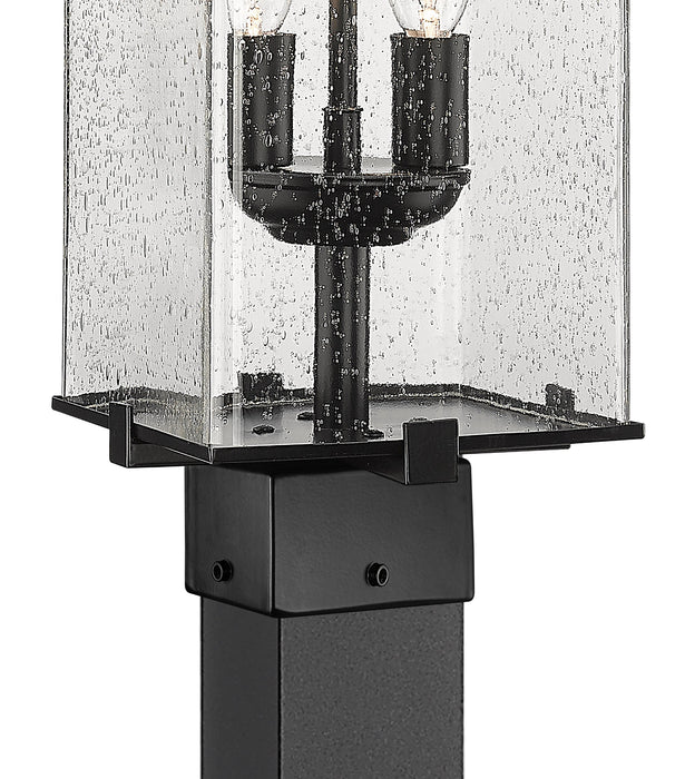 Outdoor Post Mounted Fixture Z-Lite 592PHMS-536P-BK Black Sana 2 Light Outdoor Post Mounted Fixture Z-Lite