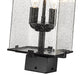 Outdoor Post Mount Fixture Z-Lite 592PHMS-BK Black Sana 2 Light Outdoor Post Mount Fixture Z-Lite