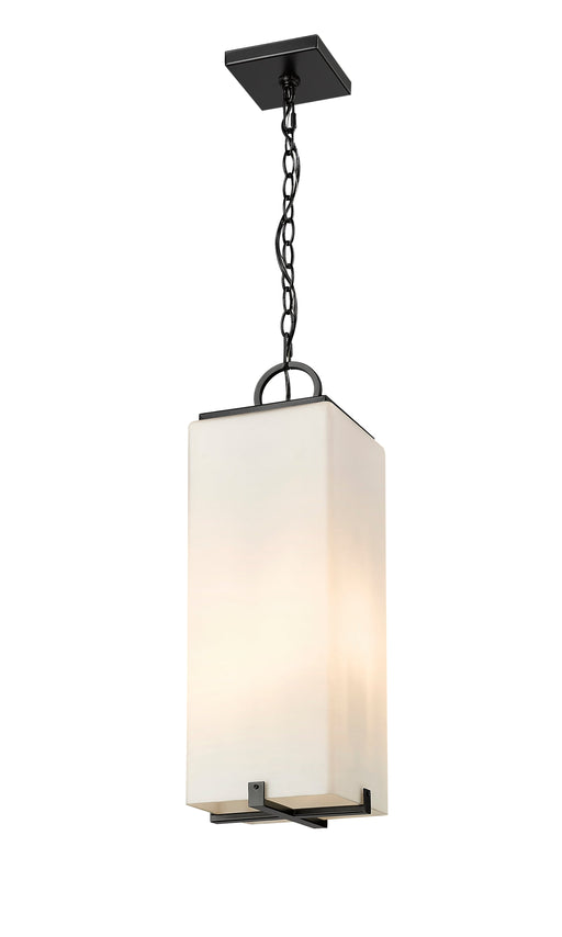 Outdoor Chain Mount Ceiling Fixture Z-Lite 593CHB-BK Black Sana 3 Light Outdoor Chain Mount Ceiling Fixture Z-Lite