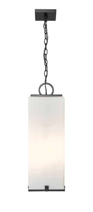 Outdoor Chain Mount Ceiling Fixture Z-Lite 593CHB-BK Black Sana 3 Light Outdoor Chain Mount Ceiling Fixture Z-Lite