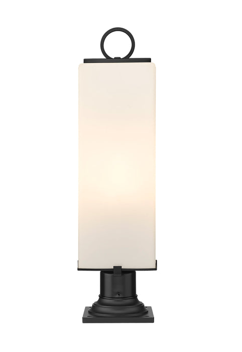 Outdoor Pier Mounted Fixture Z-Lite 593PHBR-533PM-BK Black Sana 3 Light Outdoor Pier Mounted Fixture Z-Lite