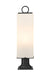 Outdoor Pier Mounted Fixture Z-Lite 593PHBR-533PM-BK Black Sana 3 Light Outdoor Pier Mounted Fixture Z-Lite
