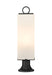 Outdoor Pier Mounted Fixture Z-Lite 593PHBR-553PM-BK Black Sana 3 Light Outdoor Pier Mounted Fixture Z-Lite