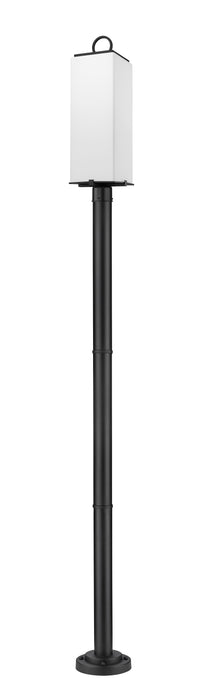 Outdoor Post Mounted Fixture Z-Lite 593PHBR-567P-BK Black Sana 3 Light Outdoor Post Mounted Fixture Z-Lite