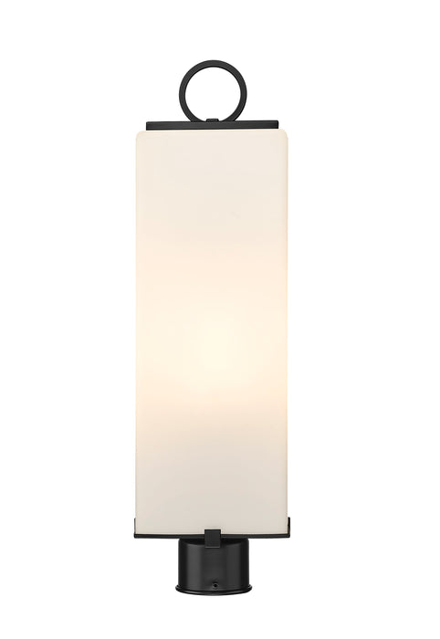 Outdoor Post Mount Fixture Z-Lite 593PHBR-BK Black Sana 3 Light Outdoor Post Mount Fixture Z-Lite