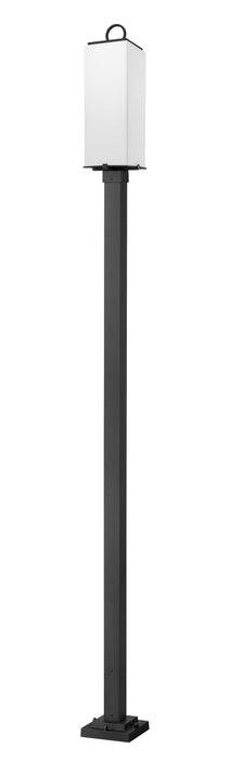 Outdoor Post Mounted Fixture Z-Lite 593PHBS-536P-BK Black Sana 3 Light Outdoor Post Mounted Fixture Z-Lite