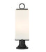 Outdoor Pier Mounted Fixture Z-Lite 593PHMR-553PM-BK Black Sana 2 Light Outdoor Pier Mounted Fixture Z-Lite