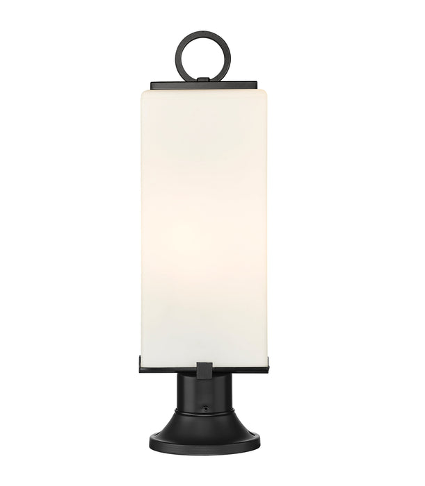 Outdoor Pier Mounted Fixture Z-Lite 593PHMR-553PM-BK Black Sana 2 Light Outdoor Pier Mounted Fixture Z-Lite