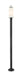 Outdoor Post Mounted Fixture Z-Lite 593PHMR-567P-BK Black Sana 2 Light Outdoor Post Mounted Fixture Z-Lite