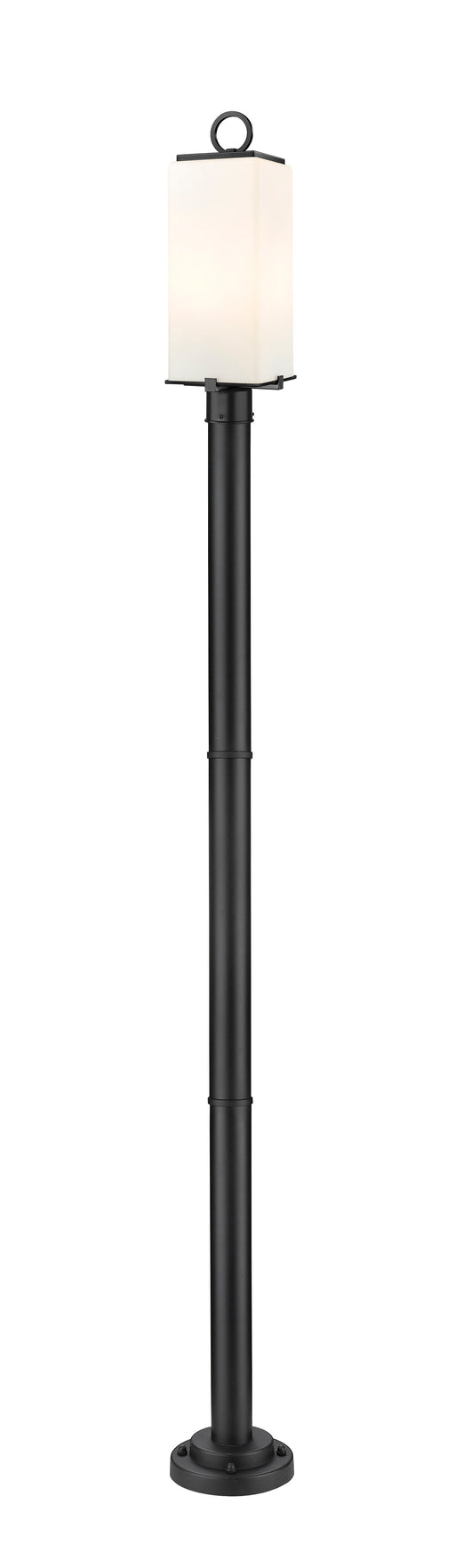 Outdoor Post Mounted Fixture Z-Lite 593PHMR-567P-BK Black Sana 2 Light Outdoor Post Mounted Fixture Z-Lite