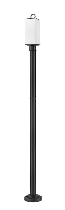 Outdoor Post Mounted Fixture Z-Lite 593PHMR-567P-BK Black Sana 2 Light Outdoor Post Mounted Fixture Z-Lite