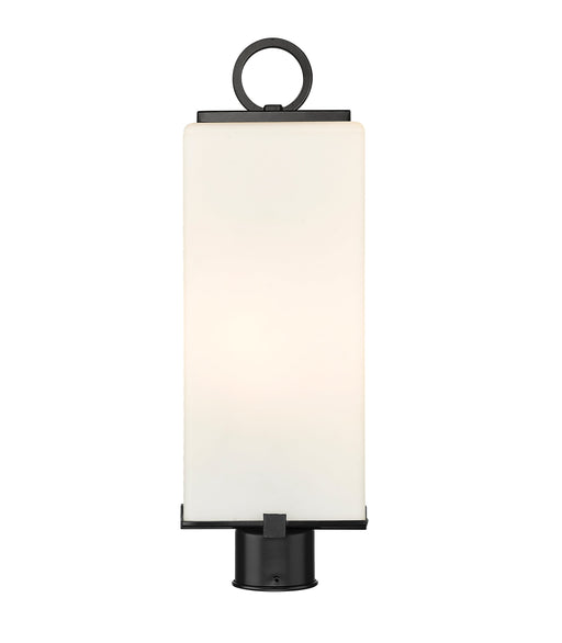 Outdoor Post Mount Fixture Z-Lite 593PHMR-BK Black Sana 2 Light Outdoor Post Mount Fixture Z-Lite