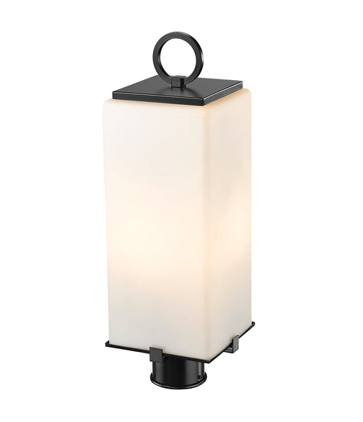 Outdoor Post Mount Fixture Z-Lite 593PHMR-BK Black Sana 2 Light Outdoor Post Mount Fixture Z-Lite