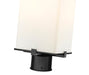 Outdoor Post Mount Fixture Z-Lite 593PHMR-BK Black Sana 2 Light Outdoor Post Mount Fixture Z-Lite