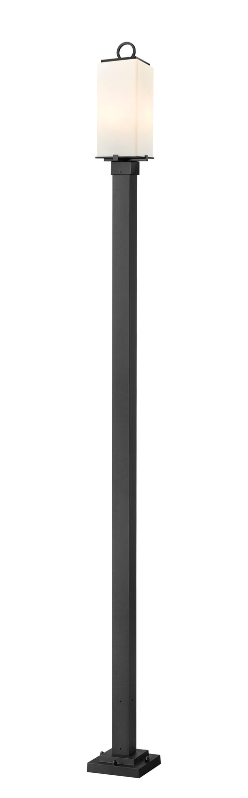 Outdoor Post Mounted Fixture Z-Lite 593PHMS-536P-BK Black Sana 2 Light Outdoor Post Mounted Fixture Z-Lite