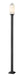 Outdoor Post Mounted Fixture Z-Lite 593PHMS-536P-BK Black Sana 2 Light Outdoor Post Mounted Fixture Z-Lite