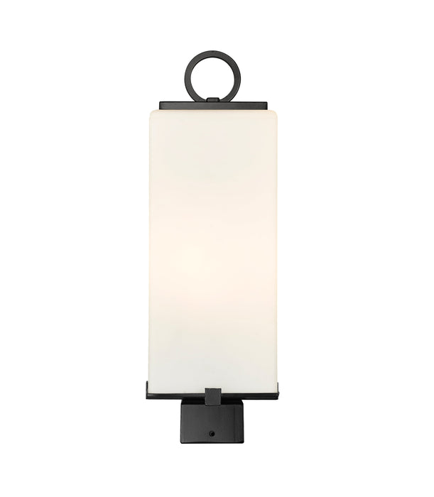 Outdoor Post Mount Fixture Z-Lite 593PHMS-BK Black Sana 2 Light Outdoor Post Mount Fixture Z-Lite
