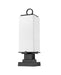 Outdoor Pier Mounted Fixture Z-Lite 593PHMS-SQPM-BK Black Sana 2 Light Outdoor Pier Mounted Fixture Z-Lite