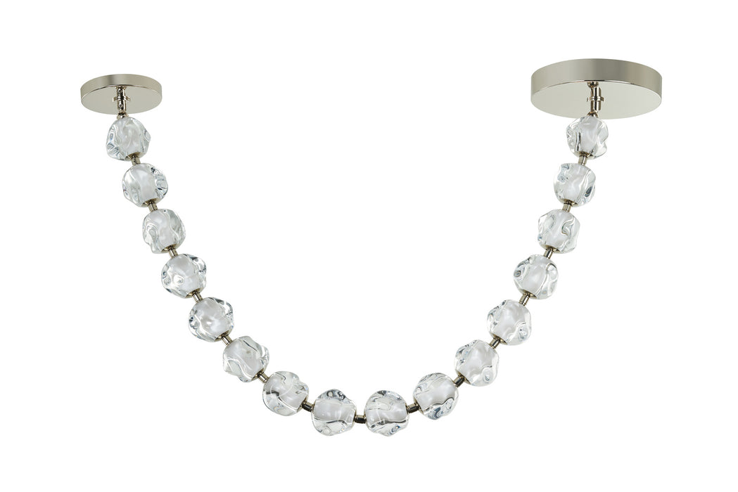Craftmade 59493-PLN-LED Jackie 16 Light LED Crystal Necklace Pendant in Polished Nickel