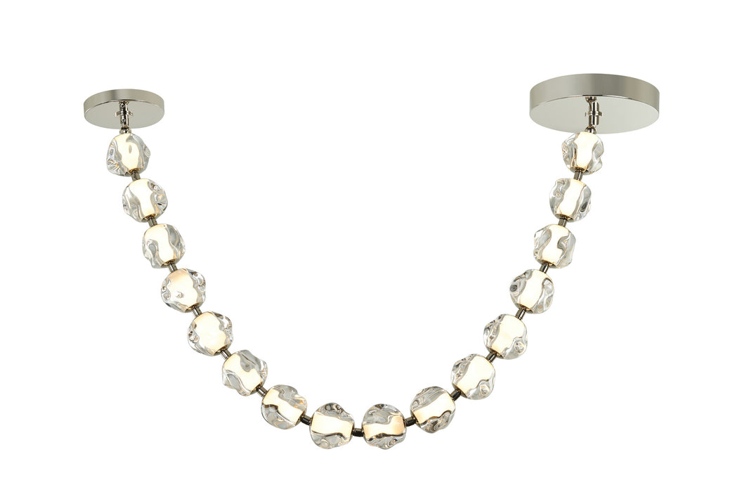 Craftmade 59493-PLN-LED Jackie 16 Light LED Crystal Necklace Pendant in Polished Nickel
