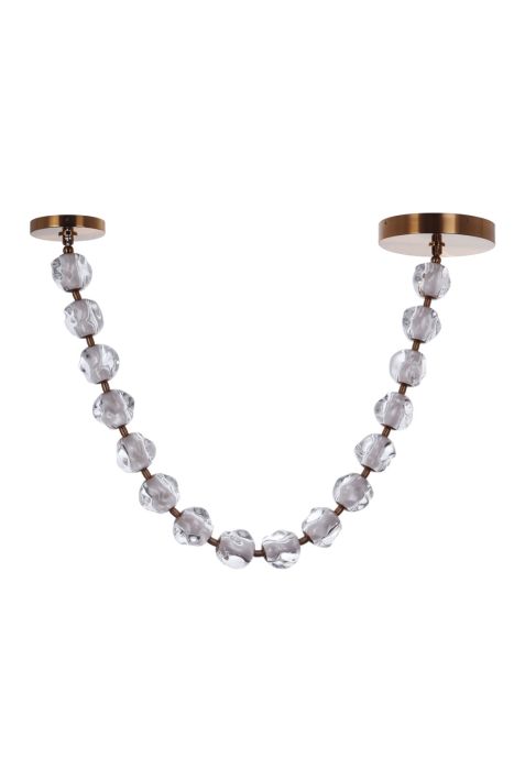 Craftmade 59493-SB-LED Jackie 16 Light LED Crystal Necklace Pendant in Satin Brass LightStoreUSA