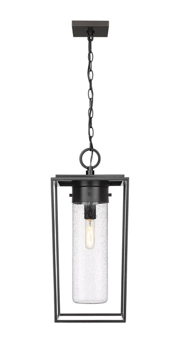 Outdoor Chain Mount Ceiling Fixture Z-Lite 594CHB-BK Black Sheridan 1 Light Outdoor Chain Mount Ceiling Fixture Z-Lite