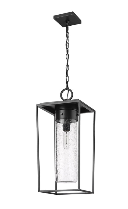 Outdoor Chain Mount Ceiling Fixture Z-Lite 594CHB-BK Black Sheridan 1 Light Outdoor Chain Mount Ceiling Fixture Z-Lite