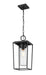 Outdoor Chain Mount Ceiling Fixture Z-Lite 594CHM-BK Black Sheridan 1 Light Outdoor Chain Mount Ceiling Fixture Z-Lite