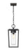 Outdoor Chain Mount Ceiling Fixture Z-Lite 594CHM-BK Black Sheridan 1 Light Outdoor Chain Mount Ceiling Fixture Z-Lite