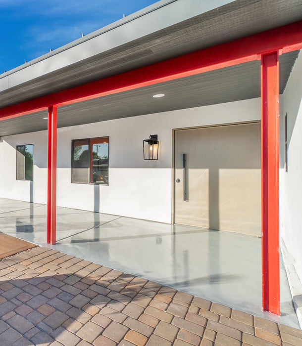 Outdoor Wall Light Z-Lite 594M-BK Black Sheridan 1 Light Outdoor Wall Light Z-Lite