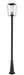 Outdoor Post Mounted Fixture Z-Lite 594PHBR-519P-BK Black Sheridan 1 Light Outdoor Post Mounted Fixture Z-Lite