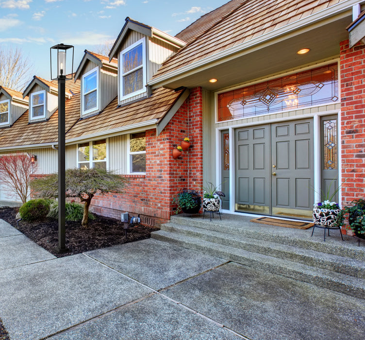 Outdoor Post Mounted Fixture Z-Lite 594PHBS-536P-BK Black Sheridan 1 Light Outdoor Post Mounted Fixture Z-Lite