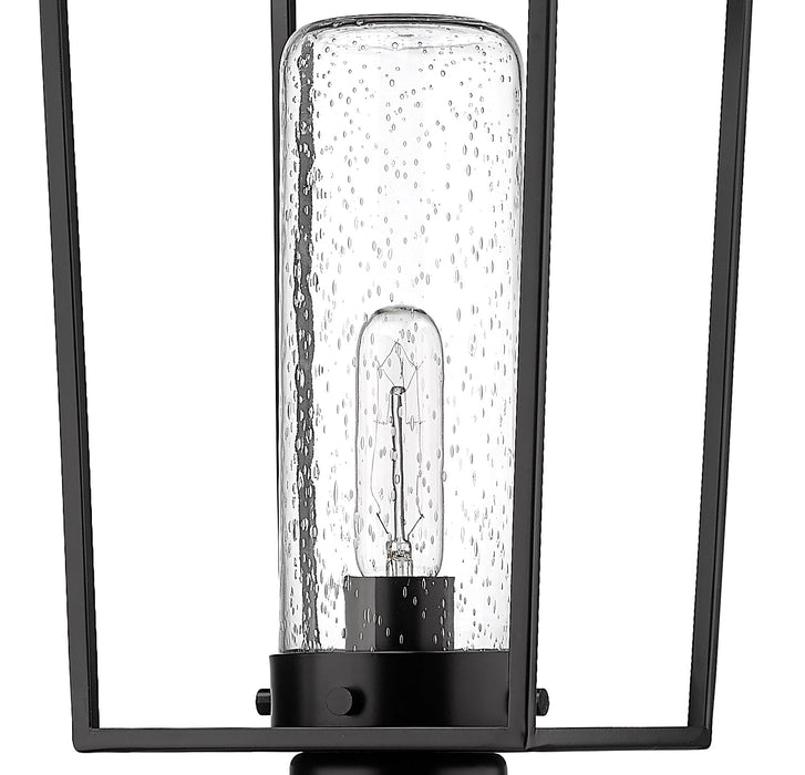 Outdoor Post Mounted Fixture Z-Lite 594PHMR-519P-BK Black Sheridan 1 Light Outdoor Post Mounted Fixture Z-Lite