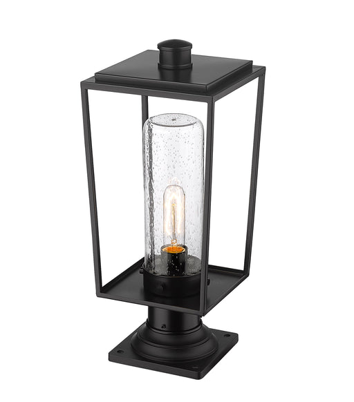 Outdoor Pier Mounted Fixture Z-Lite 594PHMR-533PM-BK Black Sheridan 1 Light Outdoor Pier Mounted Fixture Z-Lite