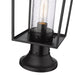 Outdoor Pier Mounted Fixture Z-Lite 594PHMR-553PM-BK Black Sheridan 1 Light Outdoor Pier Mounted Fixture Z-Lite
