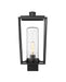 Outdoor Post Mount Fixture Z-Lite 594PHMS-BK Black Sheridan 1 Light Outdoor Post Mount Fixture Z-Lite