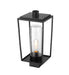 Outdoor Post Mount Fixture Z-Lite 594PHMS-BK Black Sheridan 1 Light Outdoor Post Mount Fixture Z-Lite