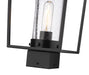 Outdoor Post Mount Fixture Z-Lite 594PHMS-BK Black Sheridan 1 Light Outdoor Post Mount Fixture Z-Lite