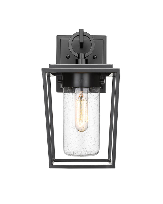 Outdoor Wall Light Z-Lite 594S-BK Black Sheridan 1 Light Outdoor Wall Light Z-Lite