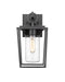 Outdoor Wall Light Z-Lite 594S-BK Black Sheridan 1 Light Outdoor Wall Light Z-Lite