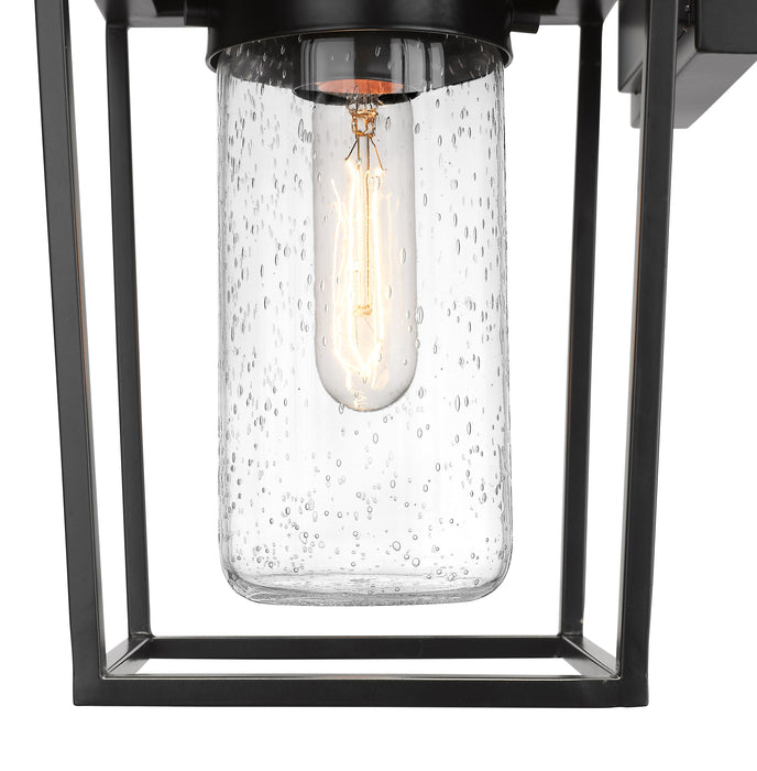 Outdoor Wall Light Z-Lite 594S-BK Black Sheridan 1 Light Outdoor Wall Light Z-Lite