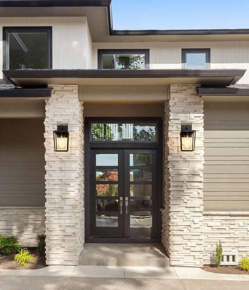 Outdoor Wall Light Z-Lite 594S-BK Black Sheridan 1 Light Outdoor Wall Light Z-Lite