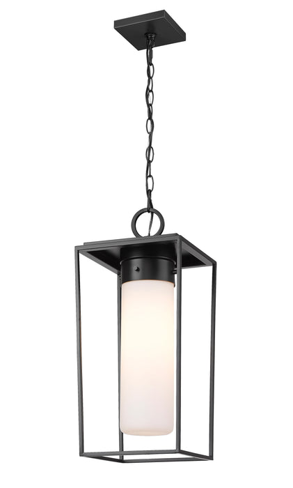 Outdoor Chain Mount Ceiling Fixture Z-Lite 595CHB-BK Black Sheridan 1 Light Outdoor Chain Mount Ceiling Fixture Z-Lite