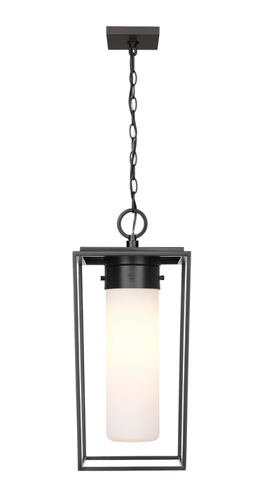 Outdoor Chain Mount Ceiling Fixture Z-Lite 595CHB-BK Black Sheridan 1 Light Outdoor Chain Mount Ceiling Fixture Z-Lite