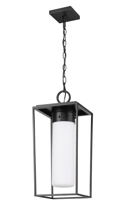 Outdoor Chain Mount Ceiling Fixture Z-Lite 595CHB-BK Black Sheridan 1 Light Outdoor Chain Mount Ceiling Fixture Z-Lite