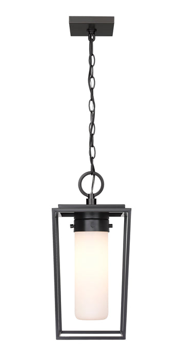 Outdoor Chain Mount Ceiling Fixture Z-Lite 595CHM-BK Black Sheridan 1 Light Outdoor Chain Mount Ceiling Fixture Z-Lite