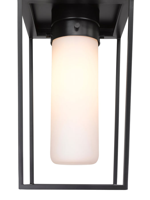 Outdoor Chain Mount Ceiling Fixture Z-Lite 595CHM-BK Black Sheridan 1 Light Outdoor Chain Mount Ceiling Fixture Z-Lite